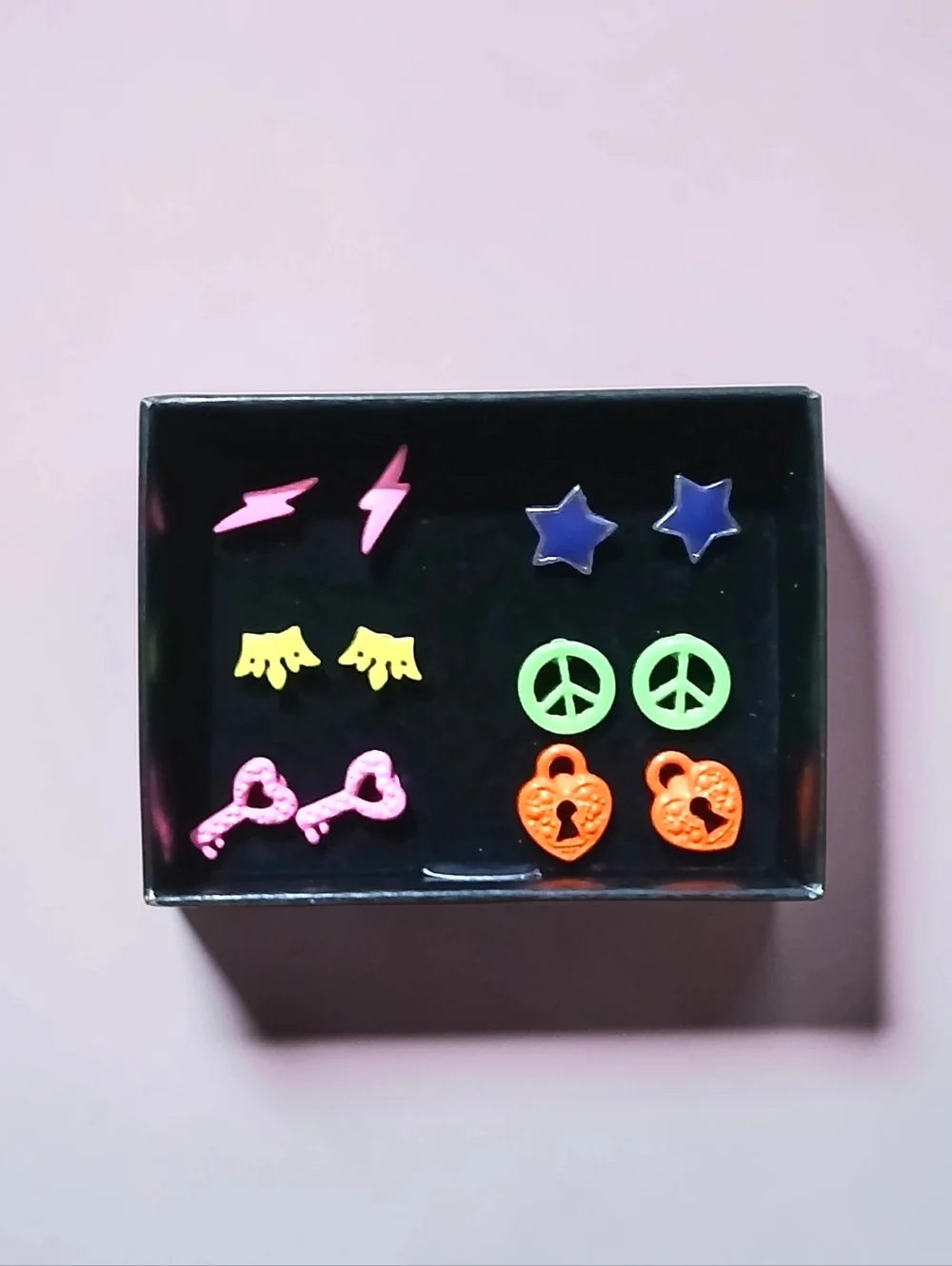 NEW Avon Kids Neon Colorful Earring Studs Set - 6 Pair